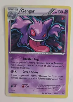 Pokemon TCG 2015 Gengar Holo Rare Card 60/162 - Image 1
