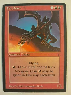 Fire Drake The Dark MtG Magic Red Uncommon MP BULK DISCOUNT - Image 1