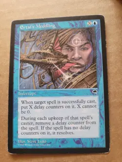 Magic The Gathering MTG Tempest Ertai's Meddling 1997 Blue Played BULK DISCOUNT - Image 1