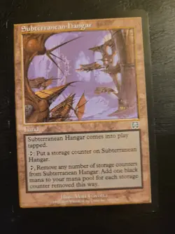 Subterranean Hangar Mercadian Masques MTG Magic Land Uncommon Black PLAYED - Image 1