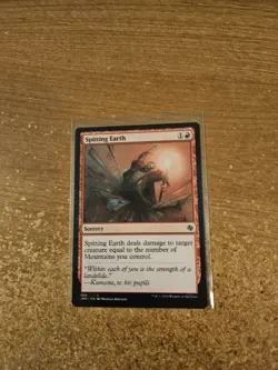 MAGIC THE GATHERING JUMPSTART SPITTING EARTH LIGHTLY PLAYED - Image 1