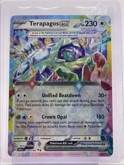 TERAPAGOS EX 2024 POKEMON STELLAR CROWN DOUBLE RARE 128/142 Q6456 - Image 1