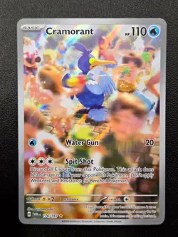 Pokemon TCG Cramorant Illustration Rare SV06: Twilight Masquerade 176/167 NM - Image 1