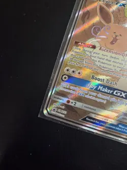 Pokemon Eevee GX TCG Full Art Promo Black Star Ultra Rare Holo Card SM233 - Image 5