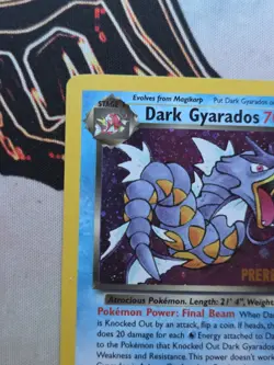 Dark Gyarados (Prerelease) 08/82 Wotc Promo Holo Pokemon Card Vintage - Image 3