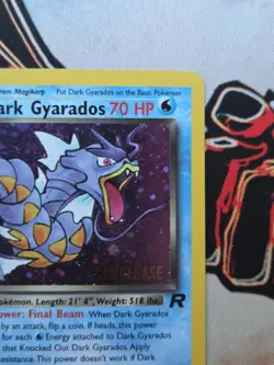 Dark Gyarados (Prerelease) 08/82 Wotc Promo Holo Pokemon Card Vintage - Image 4
