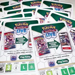 100 Surging Sparks Codes - Booster Packs - Pokemon PTCGL (Digital Delivery) - Image 1