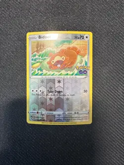Bidoof (Peelable Ditto) Common Pokemon GO 059/078 NM Reverse Holo - Image 1