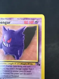 Pokemon Vintage Non-holo Rare Gengar Fossil Wotc 1999 - Image 3