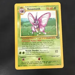 1999 Venomoth 29/64 Jungle Set Non Holo Vintage Pokemon TCG WotC - Image 1