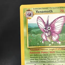 1999 Venomoth 29/64 Jungle Set Non Holo Vintage Pokemon TCG WotC - Image 2