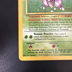 1999 Venomoth 29/64 Jungle Set Non Holo Vintage Pokemon TCG WotC - Image 4