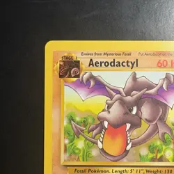 Pokemon TCG Vintage Non Holo Rare Aerodactyl Fossil 16/62 WotC - Image 2