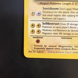 Pokemon Vintage Non-holo Rare Fossil Magneton 26/62 WoTC 1999 - Image 5