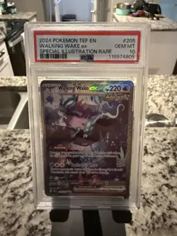 Pokemon TCG Scarlet & Violet: Temporal Forces Walking Wake EX 050/162 PSA 10 - Image 1