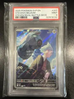 Pokemon TCG Steven's Beldum 207 PSA 9 - Image 1