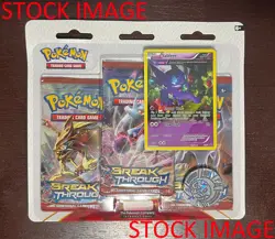 template-POKEMON XY Breakthrough Sableye Factory Sealed 3-PACK Blister Set - Image 1
