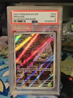 Pokemon TCG Drowzee Scarlet & Violet Base Set 210/198 PSA 9 - Image 1