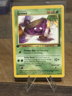 Grimer 1st Edition Team Rocket 57/82 NM/M Mint WOTC Pokemon CLEAN - Image 1