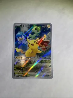 Pokemon TCG Pikachu 027 Promo Holo Black Star Paldea Evolved - Image 1