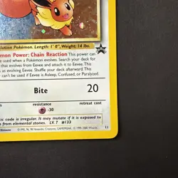 Pokemon TCG Eevee - Holofoil #11 WOTC Black Star Promo holo LP - Image 4