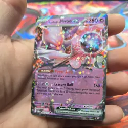 Pokemon TCG Team Rocket’s Mewtwo ex 81/182 Destined Rivals Double Rare *NM* - Image 3