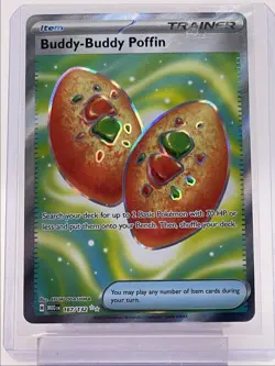 BUDDY-BUDDY POFFIN 2025 POKEMON MEGA EVOLUTION ULTRA RARE 167/132 Q6456 - Image 1