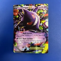 Pokemon Gengar ex 34/119 Ultra Rare Holo XY Phantom Forces - Image 1