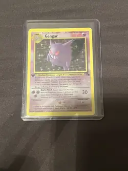 Pokemon TCG Fossil Gengar Holo Rare First Edition, Never Played - Image 1
