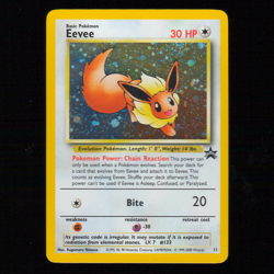 2000 POKEMON BLACK STAR PROMO EEVEE #11 HOLO - AR1 - Image 1