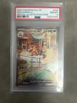 2023 POKEMON PAL EN-PALDEA EVOLVED #258 SKELEDIRGE ex SIR PSA 8 - Image 1