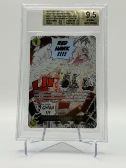 Bandai One Piece Gum-Gum Fire-Fist Pistol Red Hawk OP11-114 Rare Beckett 9.5 - Image 1