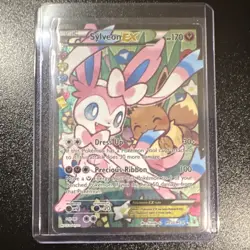 Pokemon Sylveon EX Ultra Rare Full Art Holo RC32/RC32 Generations Card - Image 1
