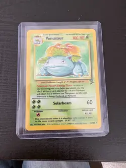 Pokemon TCG Venusaur Holo Rare Card 18/130 Base Set 2 LP - Image 1