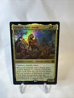 Gishath, Sun's Avatar the Lost Caverns of Ixalan Magic: The Gathering Foil Card - Image 1