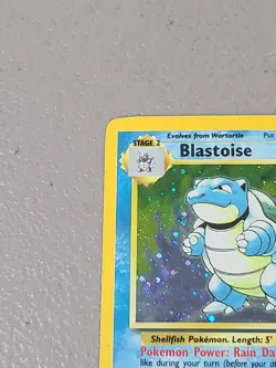 Blastoise 2/130 Base Set 2 Pokemon Card Holo Foil Rare - MP - Image 2