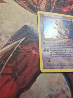 Pokemon Mewtwo TCG Base Set Holo Shadowless Rare Card 10/102 HP Condition - Image 4