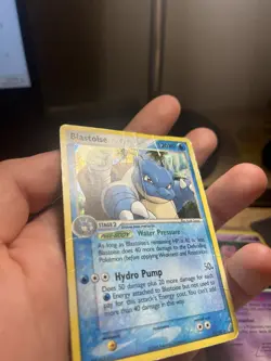 Blastoise 14/100 EX Crystal Guardians Holo Rare Pokemon Card DMG - Image 2