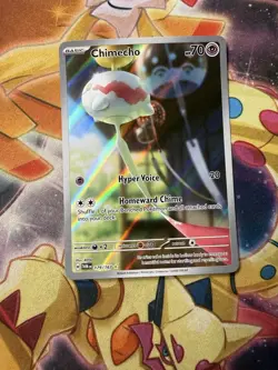 Pokemon Card Chimecho - Illustration Rare SV06: Twilight Masquerade 179/167 NM - Image 1