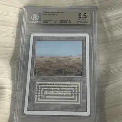 Scrubland BGS 9.5 GEM MINT Revised 3rd Edition MTG Magic The Gathering - Image 2