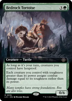 MTG Foil - Bedrock Tortoise (Extended Art) - 378 / NM / English - Image 1