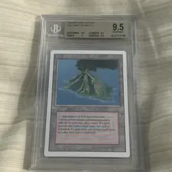 MAGIC THE GATHERING MTG 1994 REVISED ED VOLCANIC ISLAND RARE BGS 9.5 - Image 2