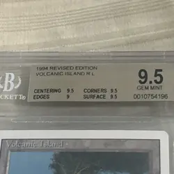 MAGIC THE GATHERING MTG 1994 REVISED ED VOLCANIC ISLAND RARE BGS 9.5 - Image 5