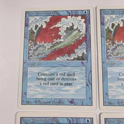 4x Blue Elemental Blast X4 MTG Revised Edition Magic The Gathering LP Playset - Image 4