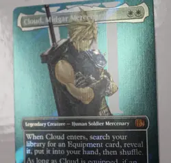 Cloud, Midgar Mercenary (Borderless) (Surge Foil) Final Fantasy Foil - MTG Magic - Image 5