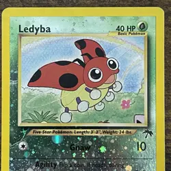 Ledyba 7/18 2001 Southern Islands Reverse Holo Pokemon Card Vintage WotC Promo - Image 4