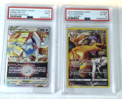 Lot of 2 PSA Graded Pokemon SWSH Cards -Lugia & Charizard 2022 - Image 1