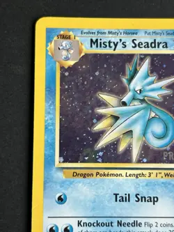 Pokemon TCG Misty's Seadra Prerelease Holo Promo 009/132 Wotc Promo NM - Image 4