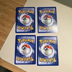 Pokemon Starters - Pikachu, Charmander , Squirtle and Bulbasaur Base Set 1999 LP - Image 2