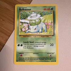 Pokemon Starters - Pikachu, Charmander , Squirtle and Bulbasaur Base Set 1999 LP - Image 3